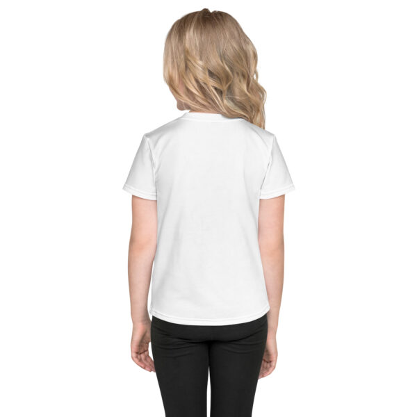 T-Shirt mit Rundhalsausschnitt für Kinder oiso i find jo/wenn mama bis 3 zählt – Bild 2