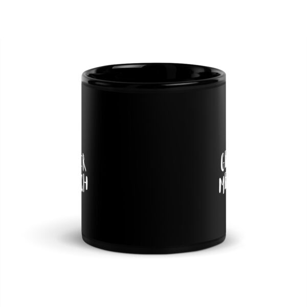 Schwarze glänzende Tasse - oiso i find jo/GEILER MENSCH – Bild 3