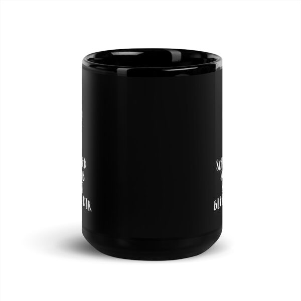 Schwarze glänzende Tasse -oiso i find jo/Liab schauen – Bild 6