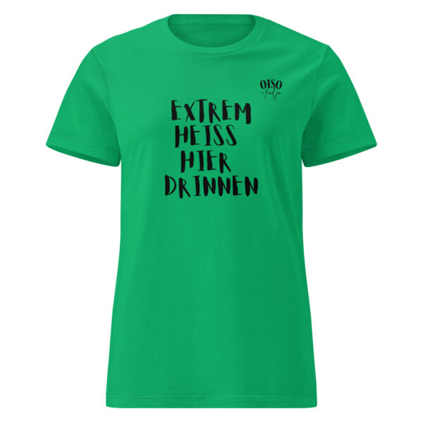 Basic Softstyle T-Shirt für Damen oiso i find jo / extrem heiss hier drinnen – Bild 13