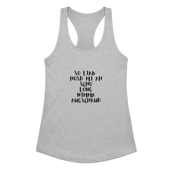 Ideales Racerback-Tanktop für Damen- oiso i find jo/so liab – Bild 6