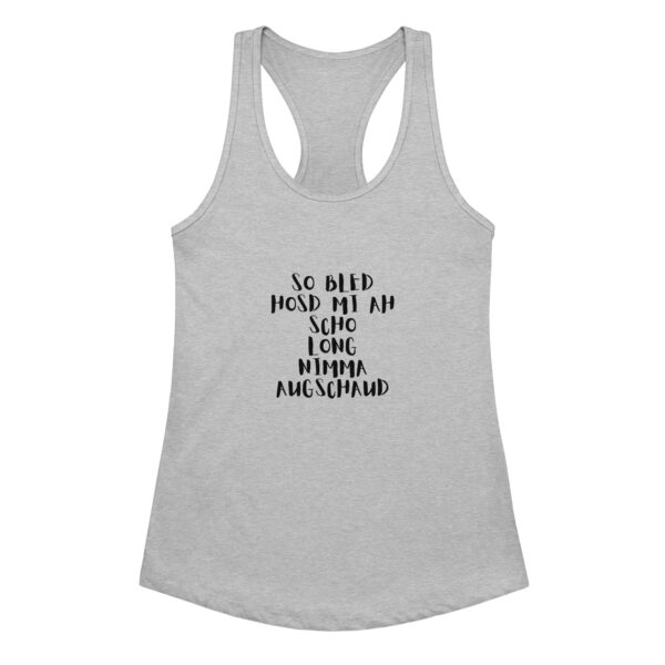 Ideales Racerback-Tanktop für Damen- oiso i find jo/so bled – Bild 6