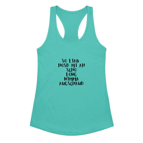 Ideales Racerback-Tanktop für Damen- oiso i find jo/so liab – Bild 4