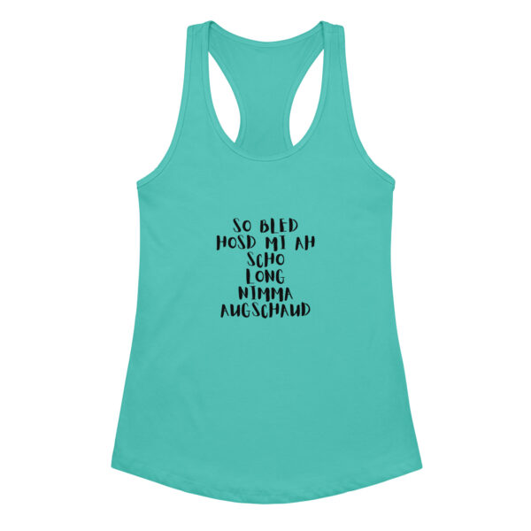 Ideales Racerback-Tanktop für Damen- oiso i find jo/so bled – Bild 4