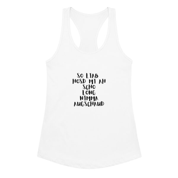 Ideales Racerback-Tanktop für Damen- oiso i find jo/so liab – Bild 8