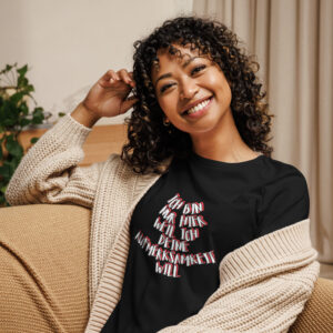 Lockeres Damen-T-Shirt -ich bin nur hier weil ich deine Aufmerksamkeit will
